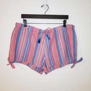 Lucky Brand Striped Boho Tie Shorts NWOT